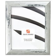 Craig Frames Allure, 11x14 inch Picture Frame, Distressed French Silver