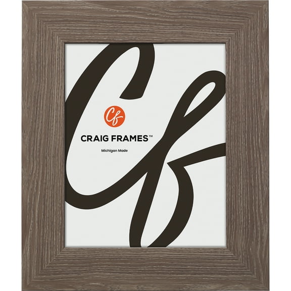 Craig Frames American Barn, 12x12 inch Picture Frame, Faux Farmhouse Grey Barnwood