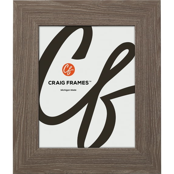 Craig Frames American Barn, 13x35 inch Picture Frame, Faux Farmhouse Grey Barnwood