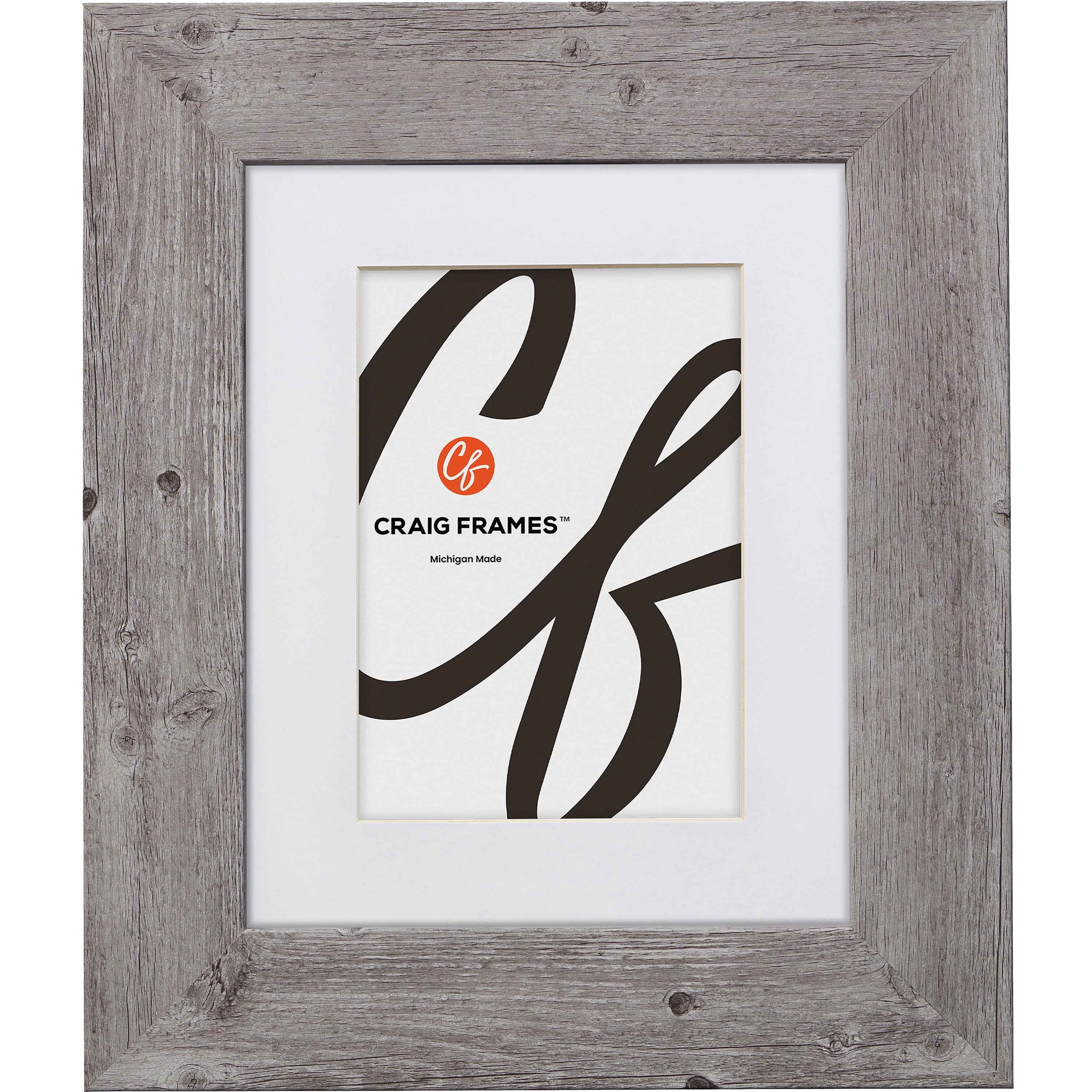 Craig Frames American Barn, 14x18 inch Faux Barnwood Picture Frame ...