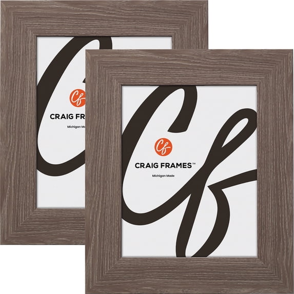 Craig Frames American Barn, 18x20 inch Picture Frame, Faux Farmhouse Grey Barnwood, Set of 2