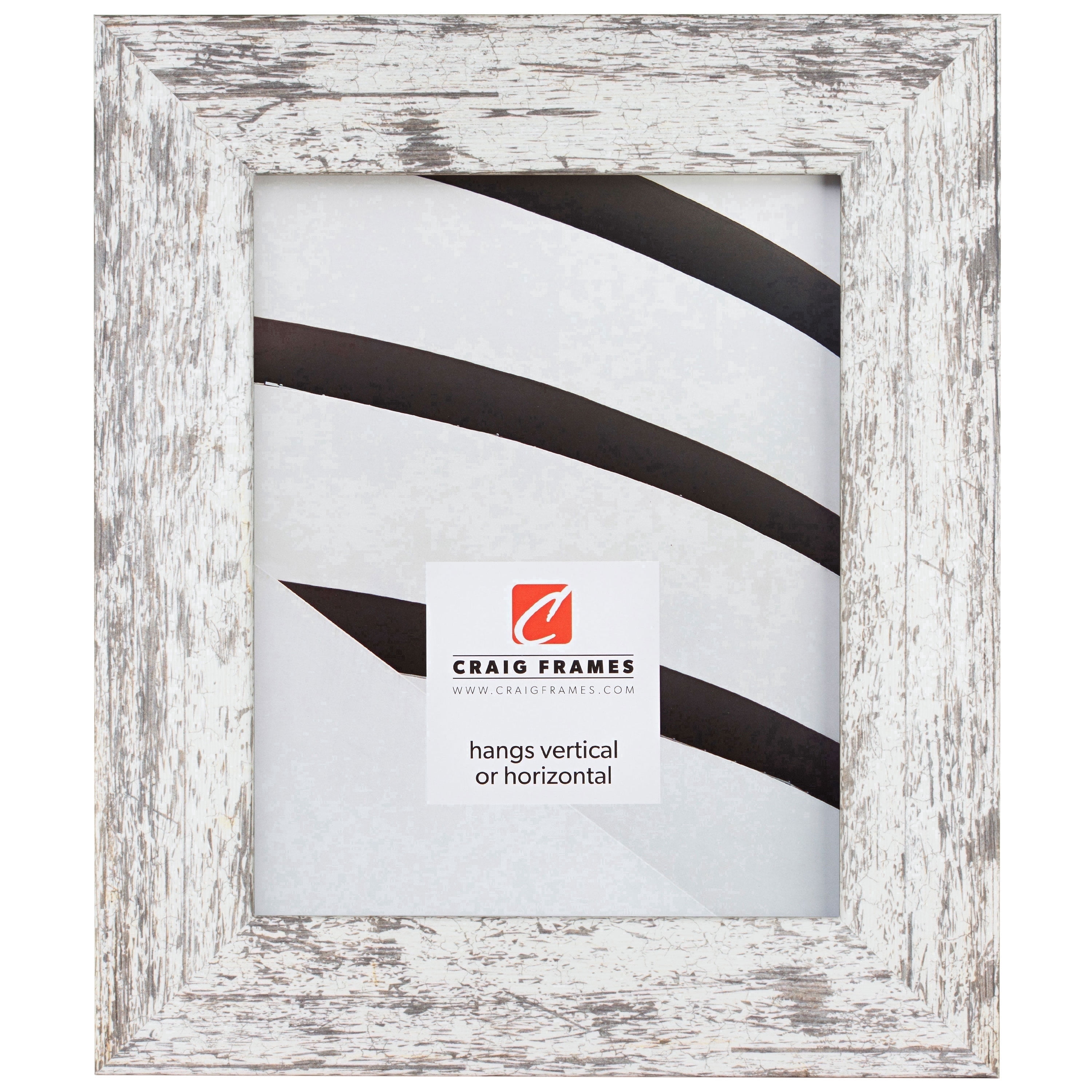 Craig Frames American Barn, 18x36 inch Picture Frame, Faux White ...