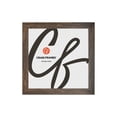 thumbnail image 1 of Craig Frames American Barn, 20x20 inch Picture Frame, Faux Brown Oak Barnwood, 1 of 5