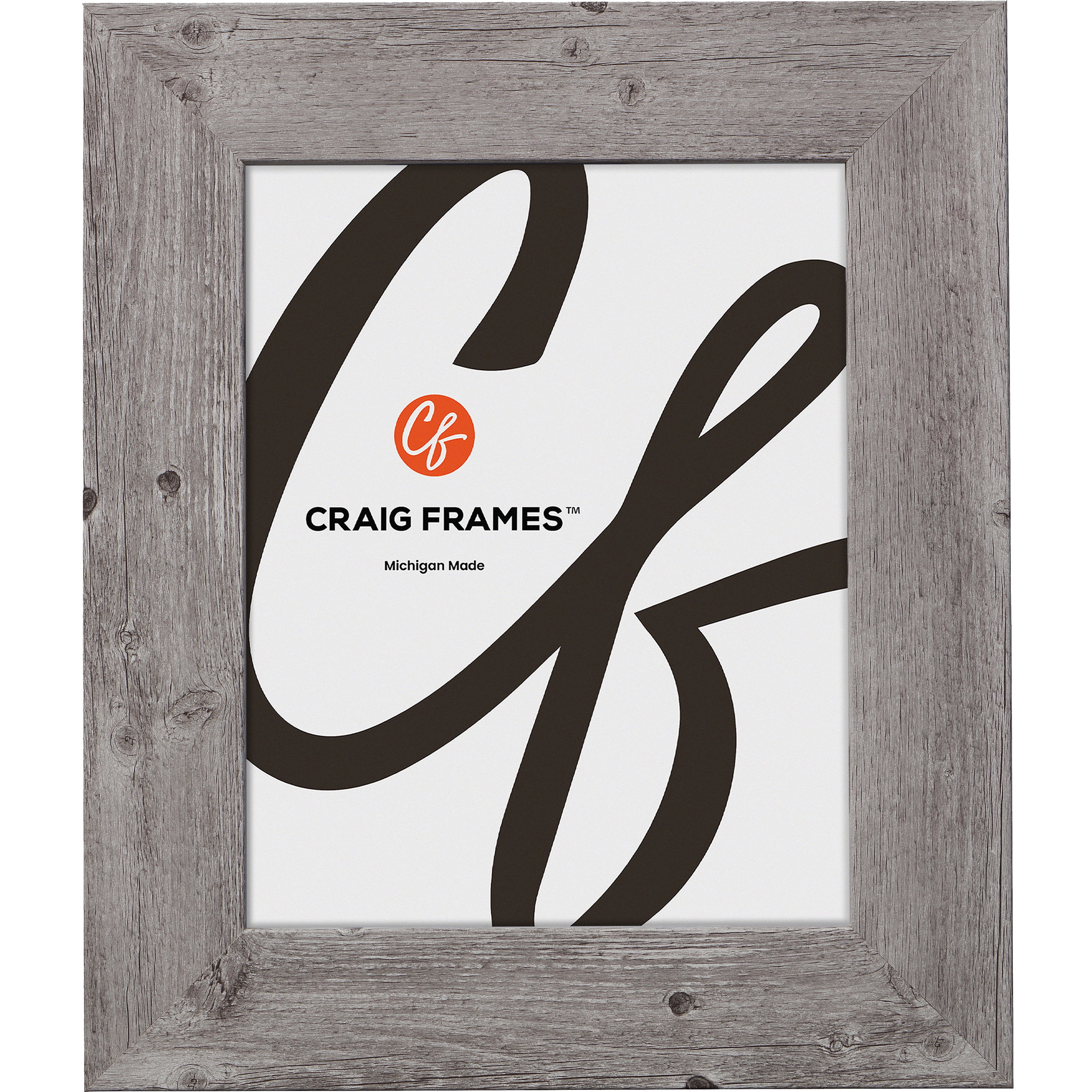 Rustic Light Gray Barnwood Wall Poster Frame, 20x30 Inch