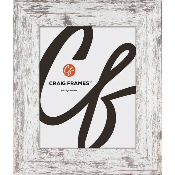 Craig Frames American Barn, 21x31 inch Picture Frame, Faux White Barnwood