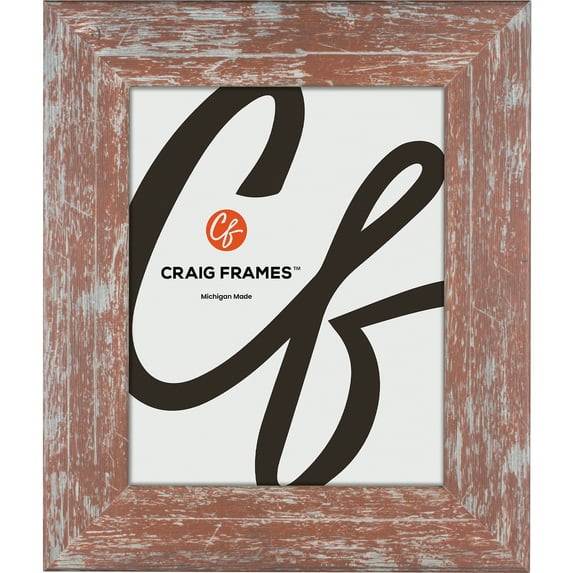 Craig Frames American Barn, 22x29 inch Picture Frame, Faux Red Barnwood