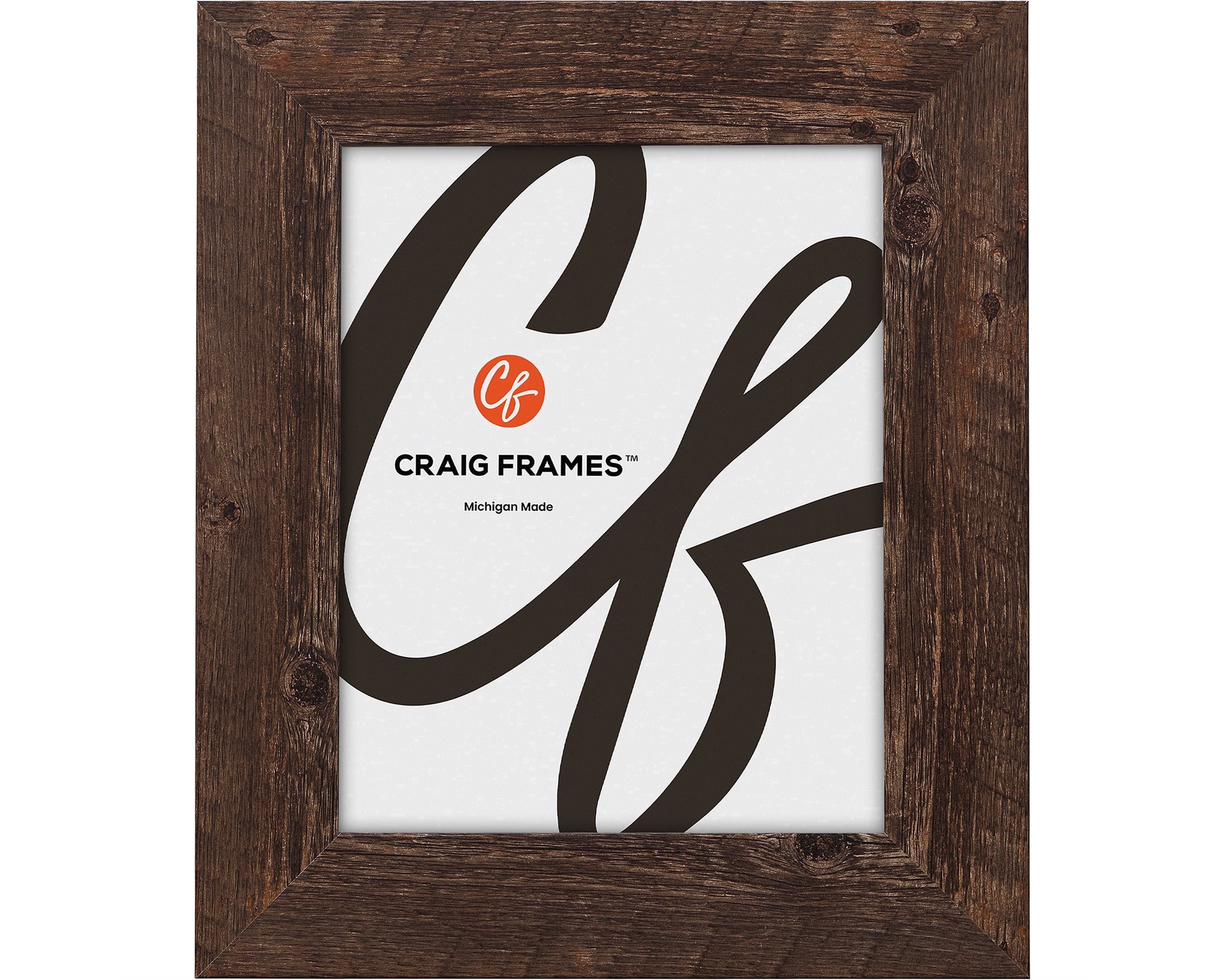 Craig Frames American Barn, 22x31 inch Picture Frame, Faux Brown Oak ...