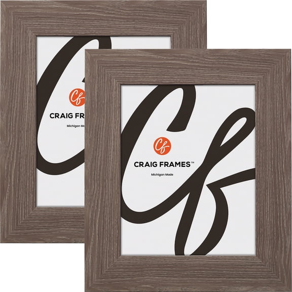 Craig Frames American Barn, 26x30 inch Picture Frame, Faux Farmhouse Grey Barnwood, Set of 2