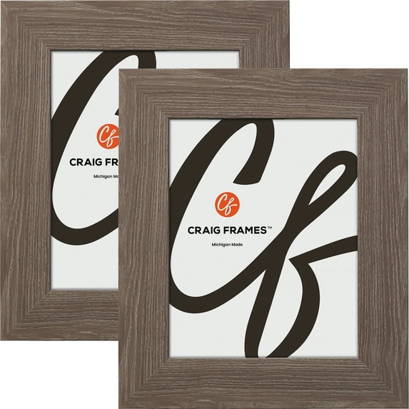 Craig Frames American Barn, 27x35 inch Picture Frame, Faux Farmhouse Grey Barnwood, Set of 2