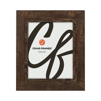 Craig Frames American Barn, 4x6 inch Picture Frame, Faux Brown Oak Barnwood