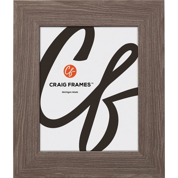 Craig Frames American Barn, 5x7 inch Picture Frame, Faux Farmhouse Grey Barnwood