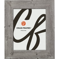 Craig Frames American Barn, 8x12 inch Picture Frame, Faux Light Grey Oak Barnwood