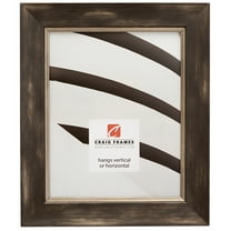Craig Frames Aristocrat, 18x36 inch Picture Frame, Black and Pewter