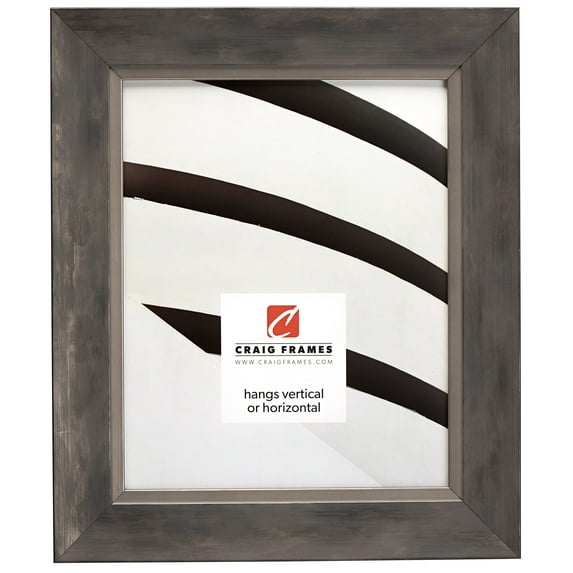 Craig Frames Aristocrat, 24x36 inch Picture Frame, Silver and Grey