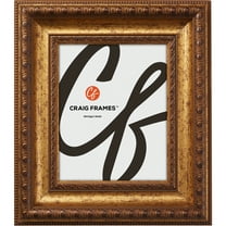 Craig Frames Arqadia Gothic, 11x17 inch Picture Frame, Aged Gold