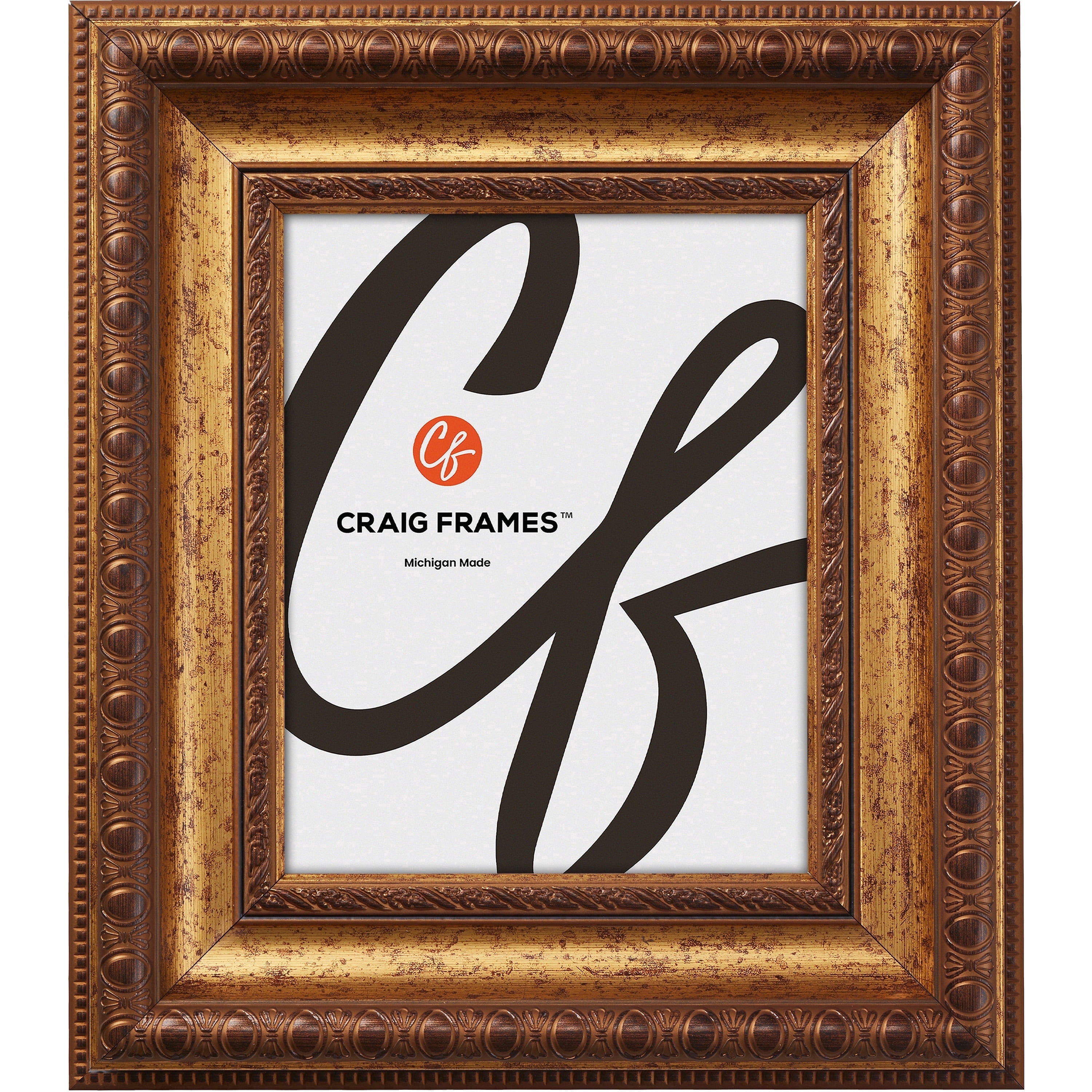 Craig Frames Arqadia Gothic, 16x32 inch Picture Frame, Aged Gold ...