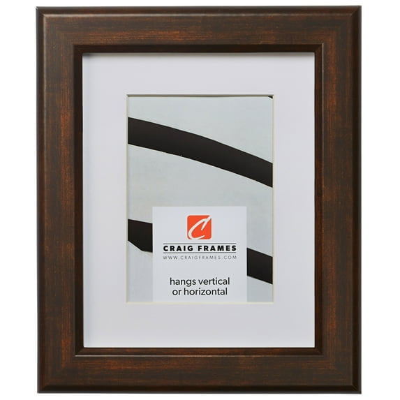 Craig Frames Arthur, 22x28 inch Aged Copper Picture Frame Matted for an 18x24 Photo