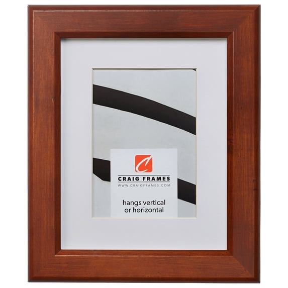Craig Frames Arthur, 8.5x11 inch Honey Brown Picture Frame Matted for a 6x9 Photo