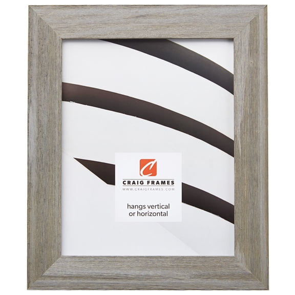 Craig Frames Barnwood Chic, 12x36 inch Picture Frame, Gray Rustic Hardwood