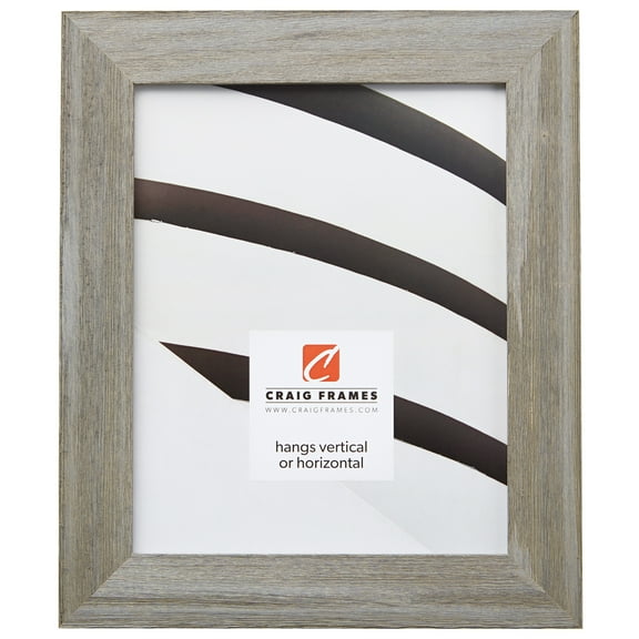 Craig Frames Barnwood Chic, 16x24 inch Picture Frame, Gray Rustic Hardwood