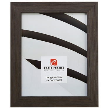 Craig Frames Bauhaus 125, 10x13 inch Picture Frame, Melinga Gray Oak