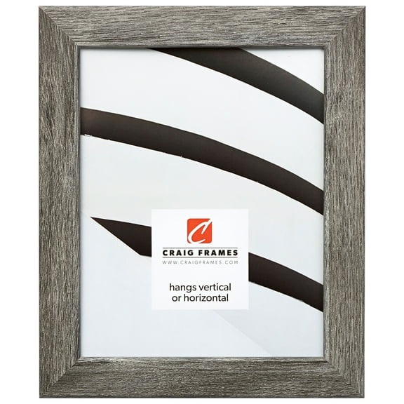 Craig Frames Bauhaus 125, 12 x 16 Inch Picture Frame, Rustic Gray Barnwood