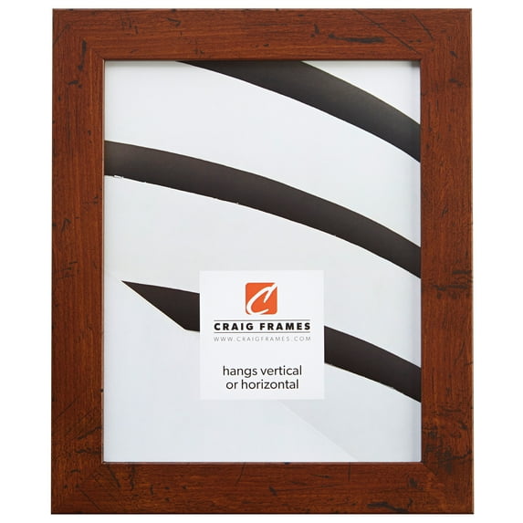Craig Frames Bauhaus 125, 12x18 inch Picture Frame, Modern Dark Walnut