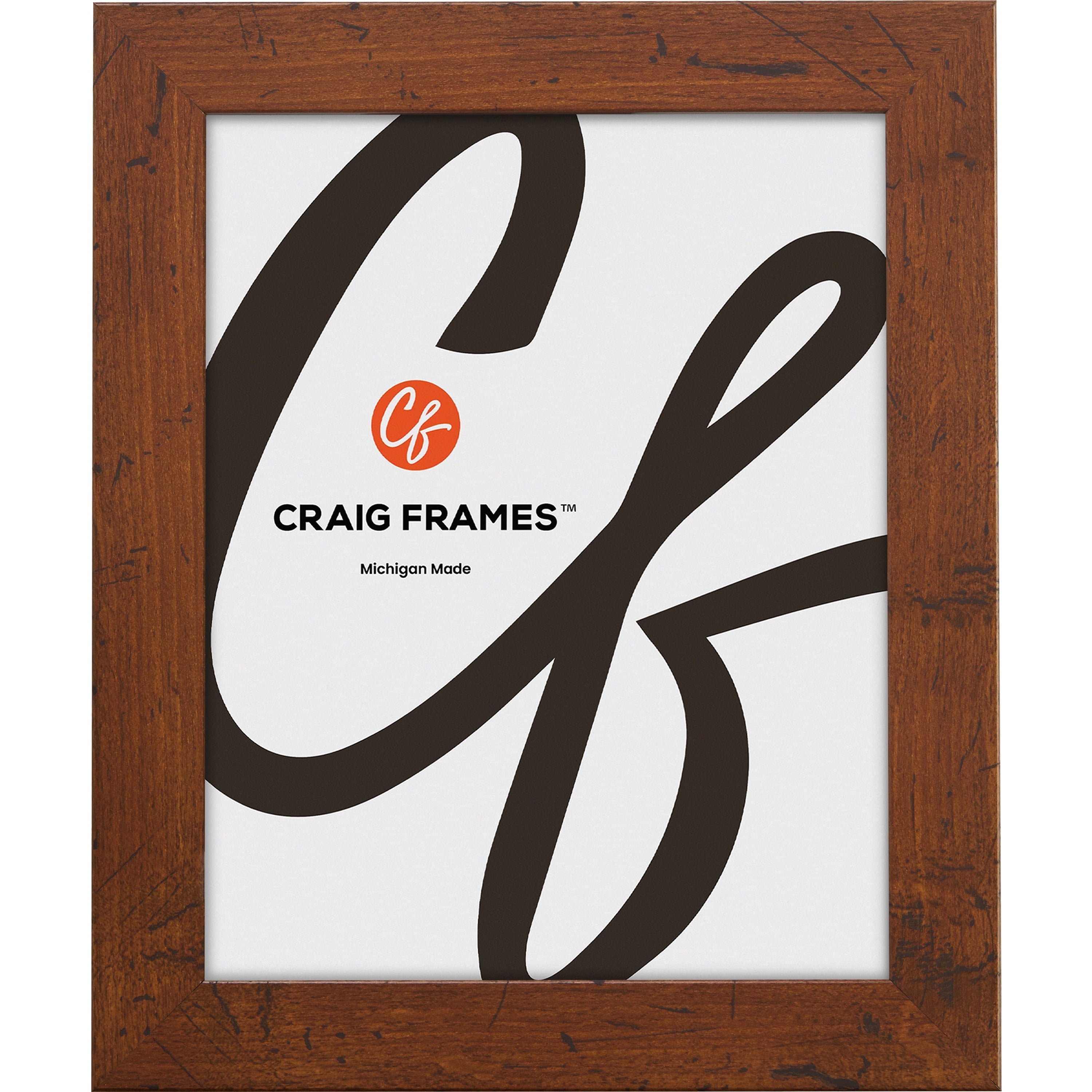 Craig Frames Bauhaus 125, 12x36 inch Picture Frame, Modern Dark Walnut