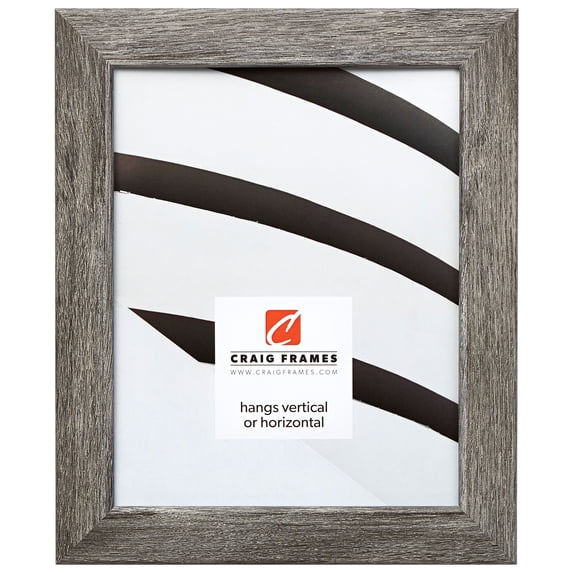 Craig Frames Bauhaus 125, 14 x 20 Inch Picture Frame, Rustic Gray Barnwood