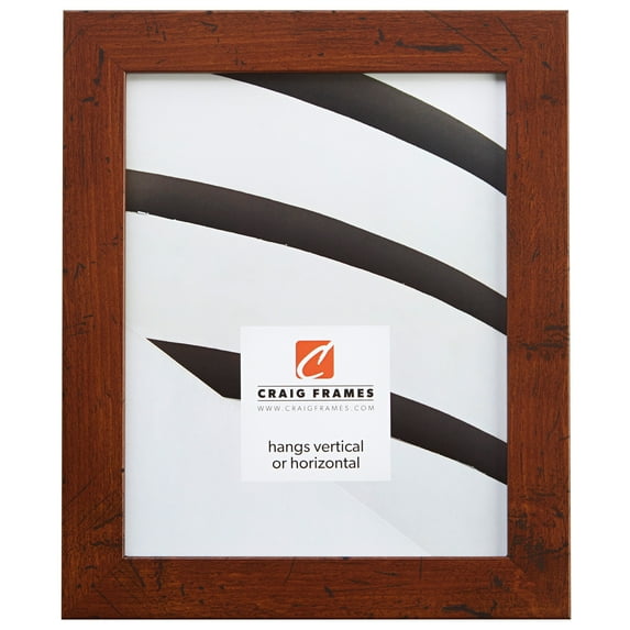 Craig Frames Bauhaus 125, 14x16 inch Picture Frame, Modern Dark Walnut