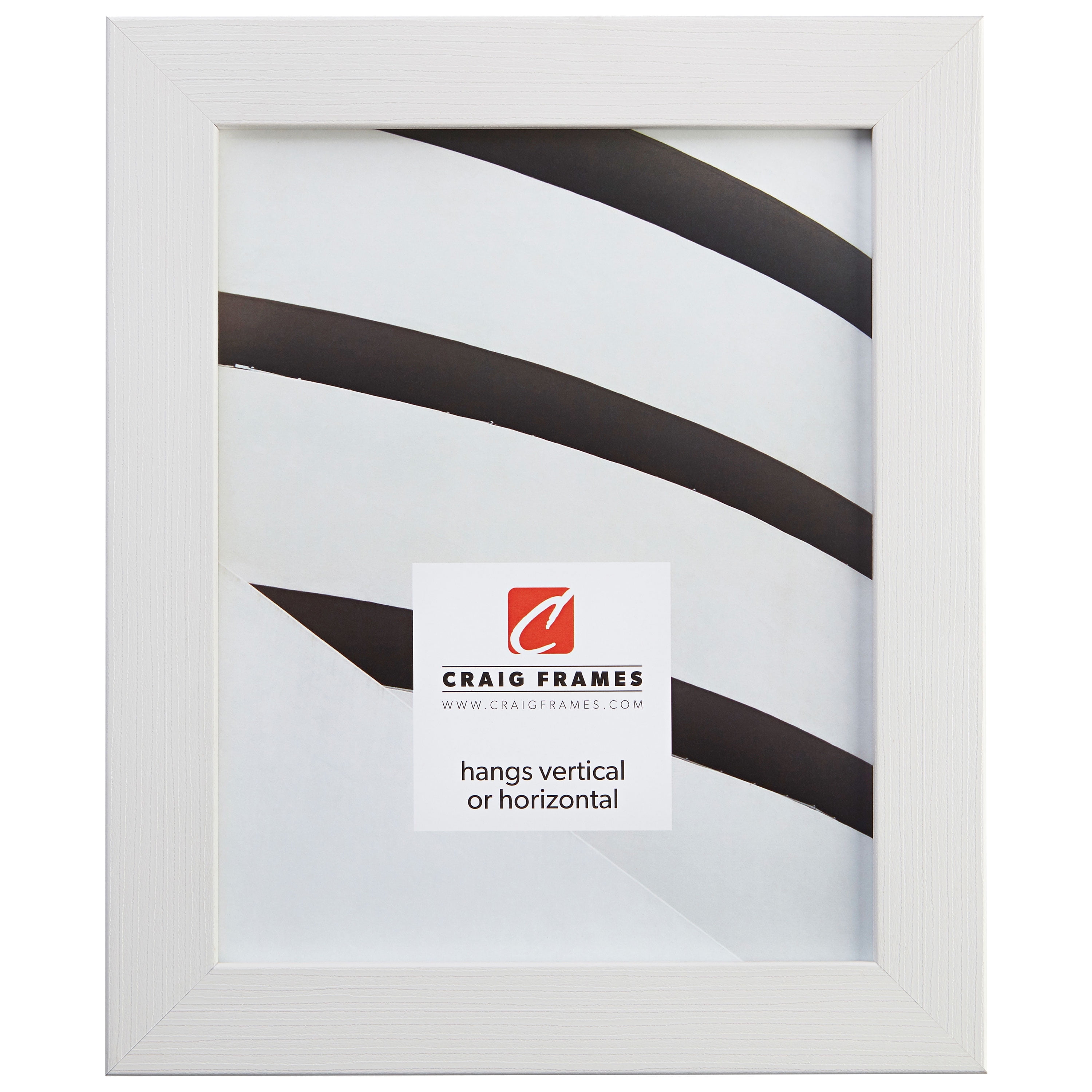 Craig Frames Bauhaus 125, 16x22 inch Picture Frame, White Oak