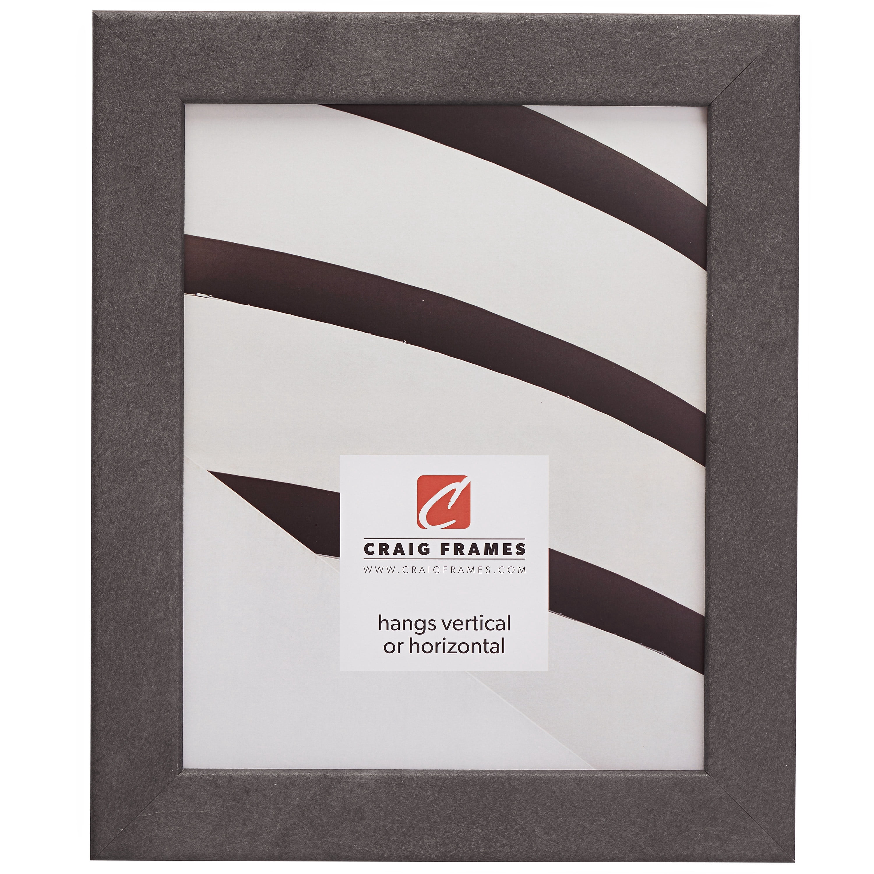 Craig Frames Bauhaus 125, 18x24 inch Picture Frame, Concrete Grey