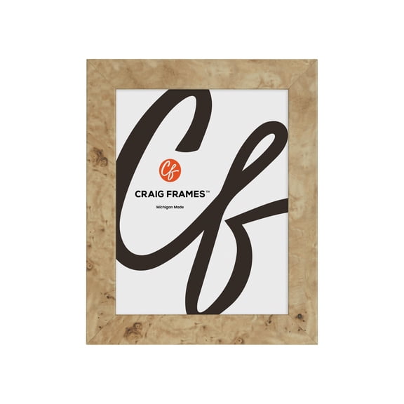 Craig Frames Bauhaus 125, 20x26 inch Picture Frame, Apple Burl