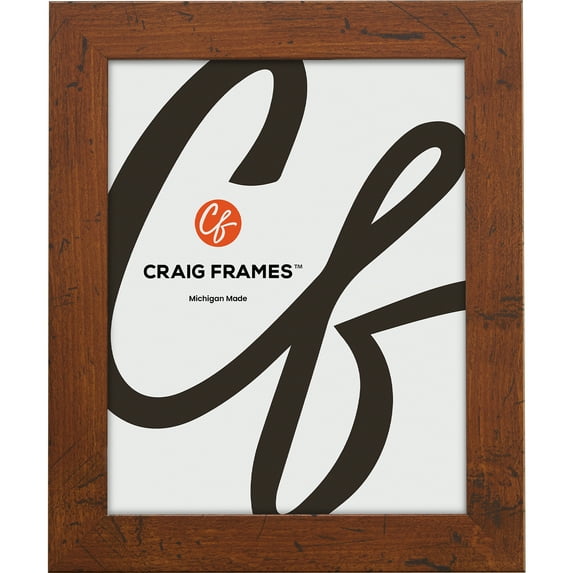 Craig Frames Bauhaus 125, 22x35 inch Picture Frame, Modern Dark Walnut