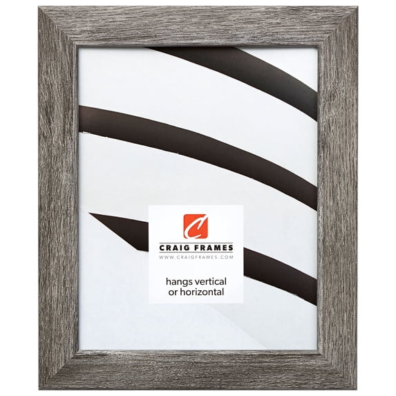 Craig Frames Bauhaus 125, 24 x 24 Inch Picture Frame, Rustic Gray Barnwood