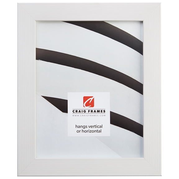 Craig Frames Bauhaus 125, 8 x 12 Inch Picture Frame, White Oak