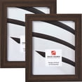 thumbnail image 1 of Craig Frames Bauhaus 125, Modern Black Tan Oak Picture Frame, 12x12 Inch, Set of 2, 1 of 3