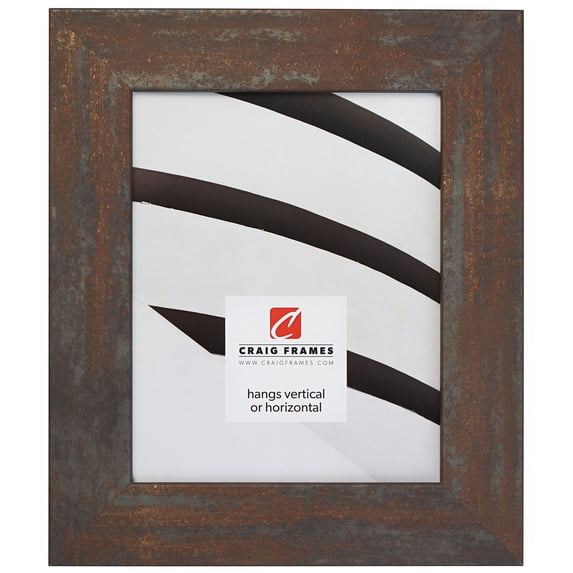 Craig Frames Bauhaus 200, 12x36 inch Picture Frame, Weathered Steel