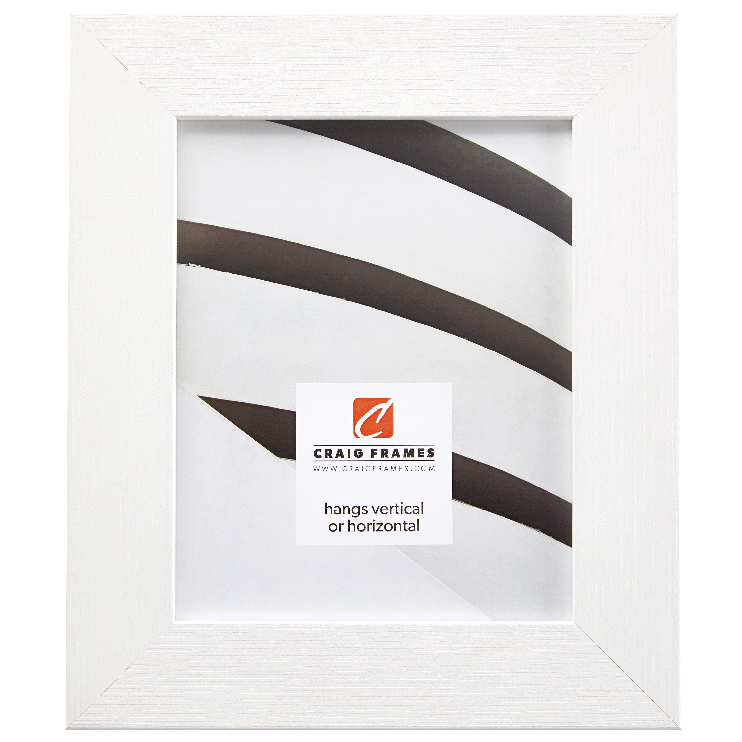 CustomPictureFrames 24x36 - 24 x 36 White Wash Flat Solid Wood Frame with UV Framer's Acrylic & Foam Board Backing - Great for