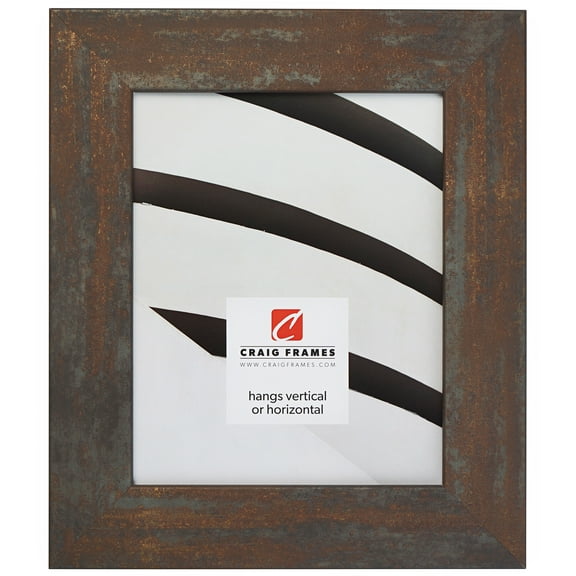 Craig Frames Bauhaus 200, 24x36 inch Picture Frame, Weathered Steel