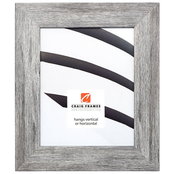 Craig Frames Bauhaus 200, 8 x 12 Inch Picture Frame, Gray Barnwood