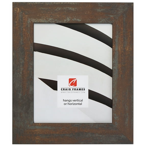 Craig Frames Bauhaus 200, 8x12 inch Picture Frame, Weathered Steel