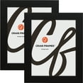 thumbnail image 1 of Craig Frames Bauhaus, Modern 1.25" Satin Black Picture Frame, 13x17 inch, Set of 2, 1 of 5