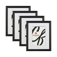 thumbnail image 1 of Craig Frames Black, 17x22 inch Hardwood Picture Frame Matted for a 13x19 Photo, Set of Four, 1 of 5