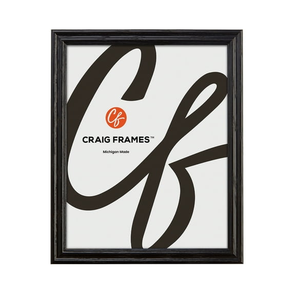 Craig Frames Black 17x22 inch Hardwood Picture Frame Wiltshire 200 Series