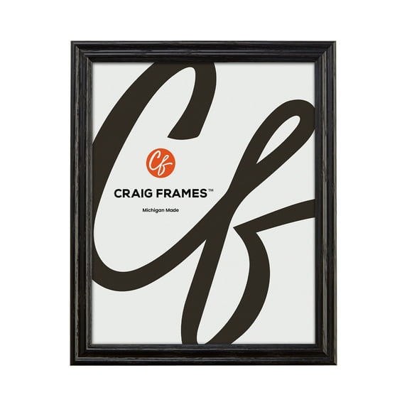 Craig Frames Black 20x30 inch Hardwood Picture Frame Wiltshire 200 Series