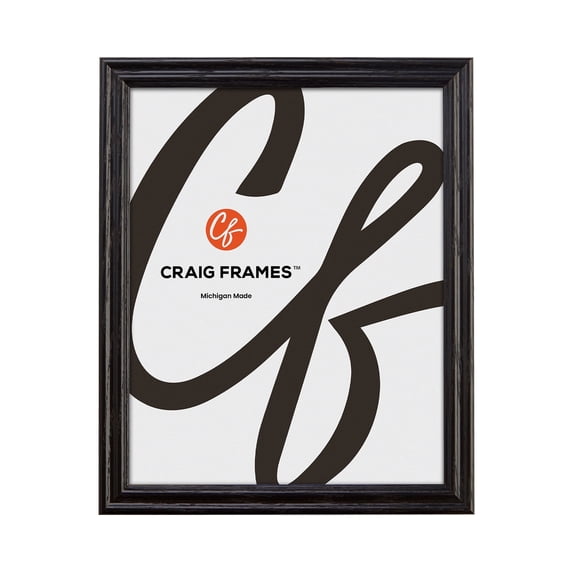 Craig Frames Black 23x29 inch Hardwood Picture Frame Wiltshire 200 Series