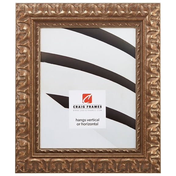 Craig Frames Bravada, 14x18 inch Picture Frame, Antique Bronze Ornate
