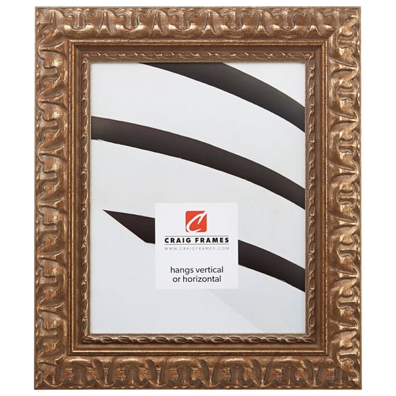 Craig Frames Bravada, 4x6 inch Picture Frame, Antique Bronze Ornate