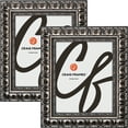 thumbnail image 1 of Craig Frames Bravado, 10x13 Picture Frame, Antique Silver, Set of 2, 1 of 5